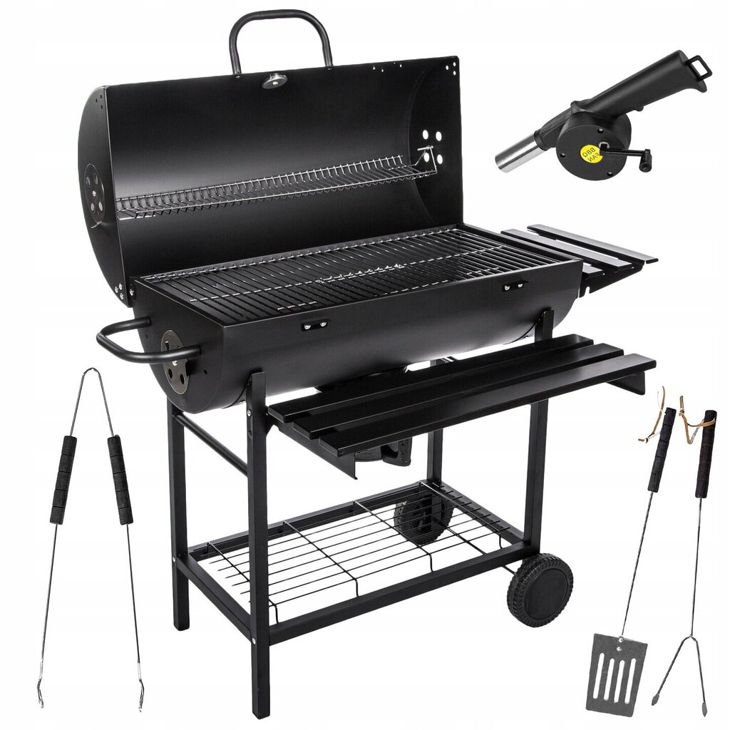 Kokogļu grils Five-Star Grill&Chill, 71 x 35 cm, melns cena un informācija | Grili | 220.lv