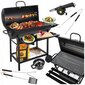 Kokogļu grils Five-Star Grill&Chill, 71 x 35 cm, melns cena un informācija | Grili | 220.lv