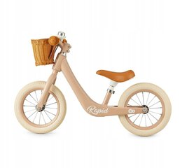 Балансировочный велосипед Kinderkraft Rapid 12 дюймов, коричневый цена и информация | Балансировочные велосипеды | 220.lv