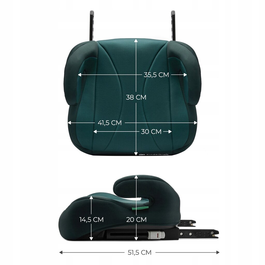 Autokrēsliņš Kinderkraft i-Boos, 15-36 kg, green цена и информация | Autokrēsliņi | 220.lv