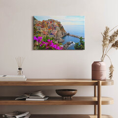 Glezna Ziedi un piekraste Cinque Terre Itālija цена и информация | Картины | 220.lv