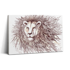 Glezna Māksliniecisks lauvas zīmējums cena un informācija | Gleznas | 220.lv