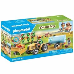 71442 Playmobil lauku traktors ar piekabi un ūdens tvertni, 117 daļas cena un informācija | Konstruktori | 220.lv