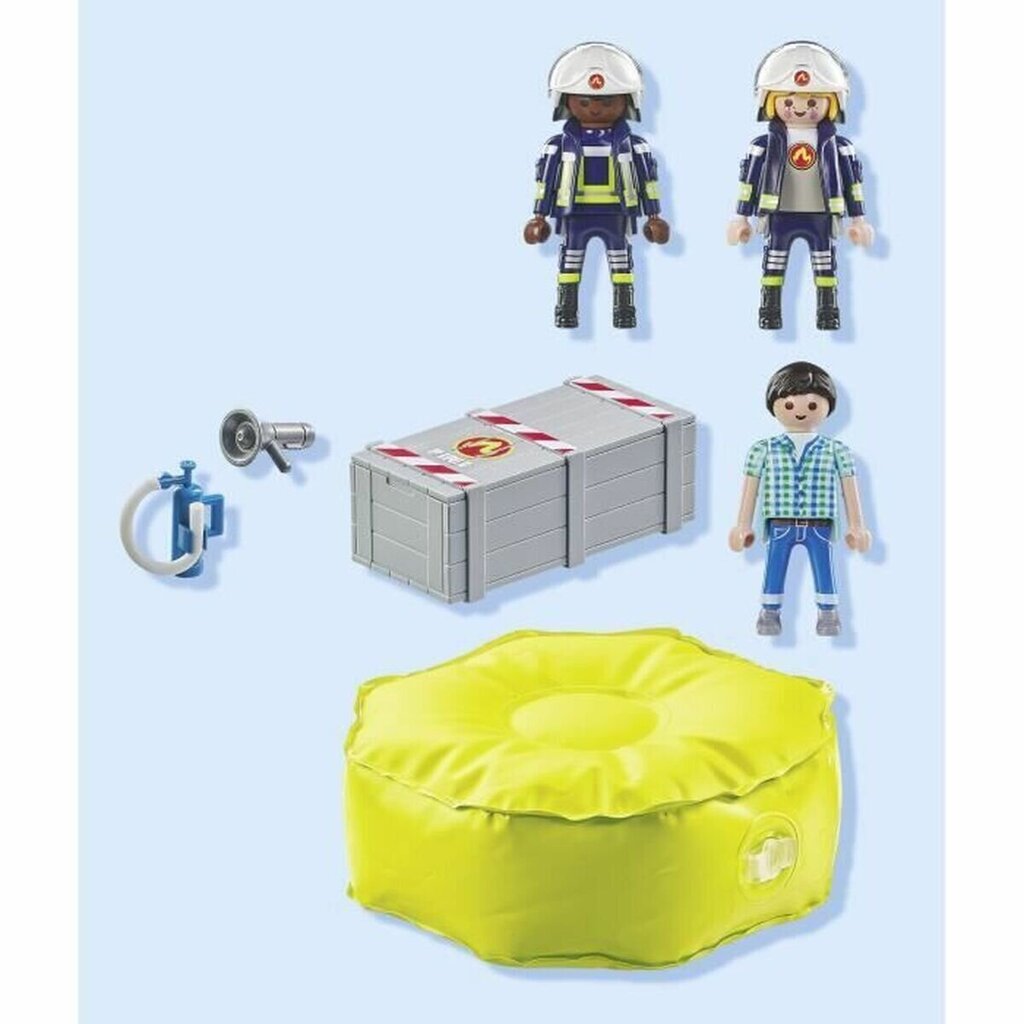 71465 Playmobil Action Heroes Ugunsdzēsēji ar gaisa spilveniem, 13 daļas cena un informācija | Konstruktori | 220.lv