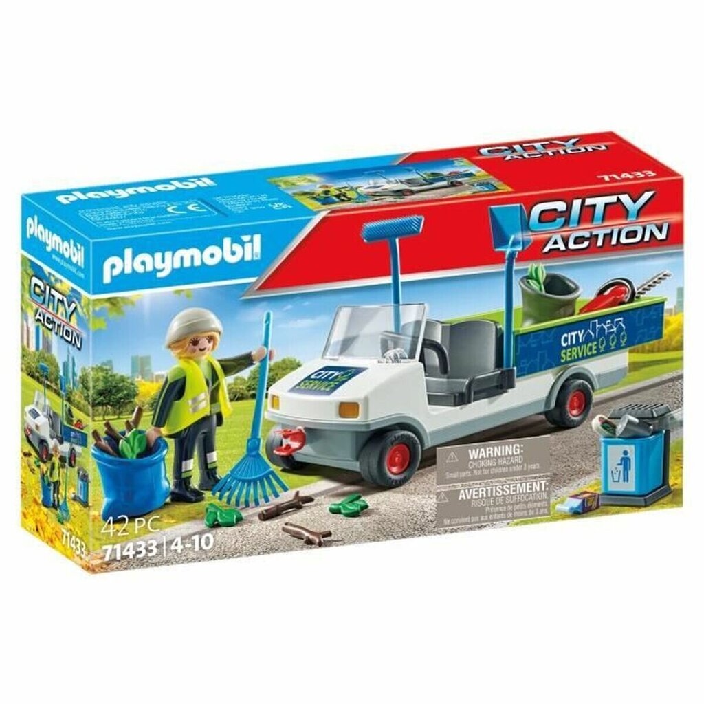 71433 Playmobil City Action Ielu tīrīšana ar elektrisko transportlīdzekli, 42 daļas цена и информация | Konstruktori | 220.lv