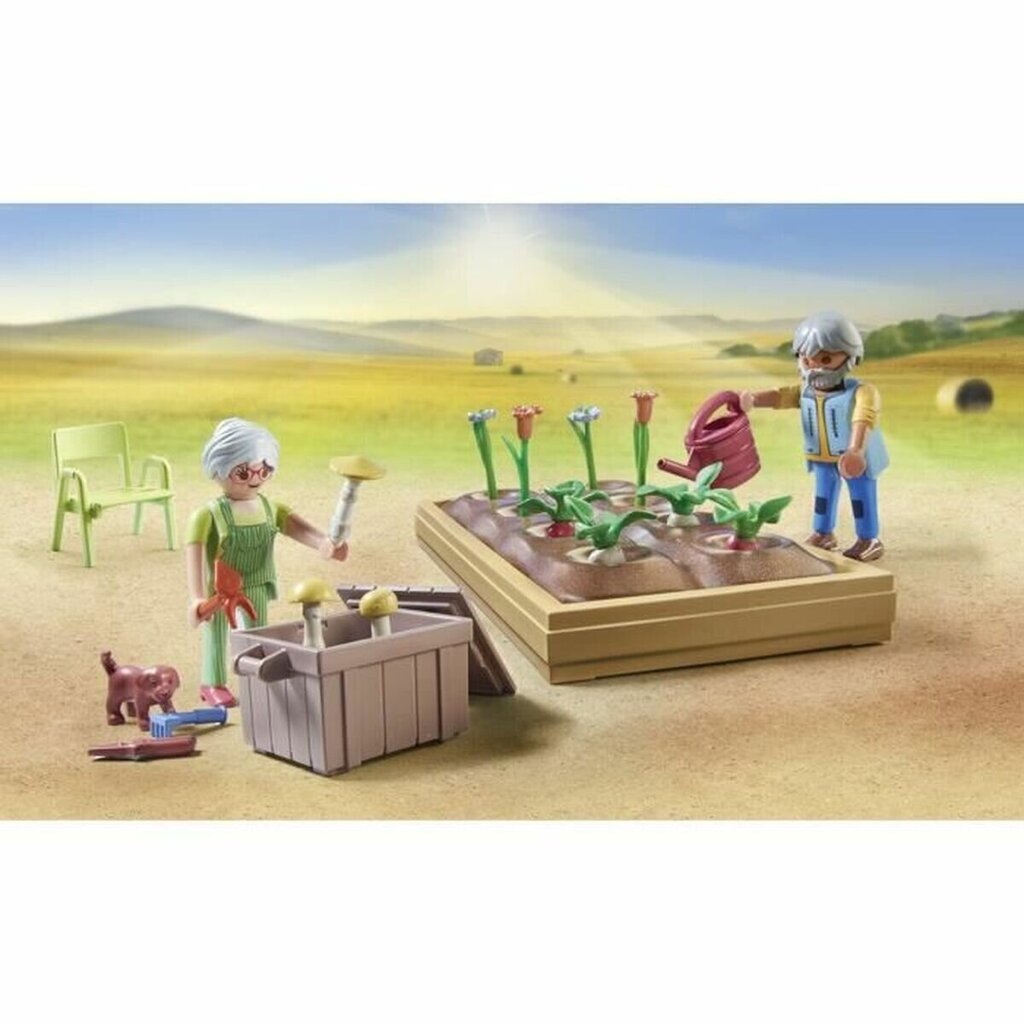 71443 Playmobil Lauku Vecvecāki ar sakņu dārzu, 69 gab cena un informācija | Konstruktori | 220.lv