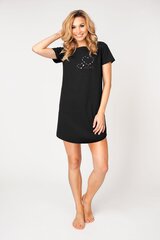 Ночная сорочка для девочек YoClub PJDN-021, чёрная цена и информация | Пижамы, халаты для девочек | 220.lv
