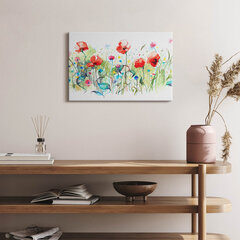 Glezna uz audekla Magoņu ziedi pļavā cena un informācija | Gleznas | 220.lv