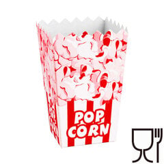 Картонная коробка для PopCorn 7x14,5x9см MEDIUM 0,75л 100 шт. цена и информация | Посуда для хранения еды | 220.lv