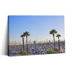 Glezna Port Olimpiskā Barselonas Katalonija цена и информация | Картины | 220.lv