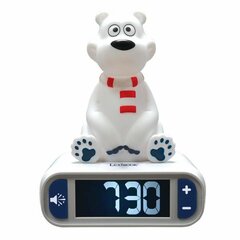Modinātājs ar skaņu bērniem Lexibook Polar Bear 3D cena un informācija | Attīstošās rotaļlietas | 220.lv