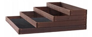 SunWood Приподнятая деревянная садовая кровать, 120x120 см цена и информация | Теплицы | 220.lv
