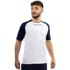 T-krekls vīriešiem Givova Capo Interlock, balts/zils cena un informācija | Vīriešu T-krekli | 220.lv