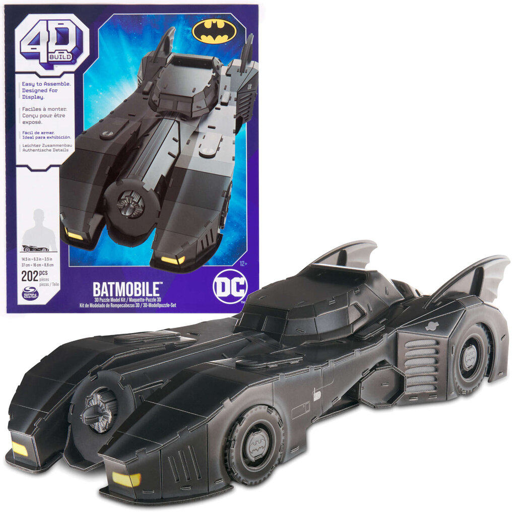 4D konstruktors Spin Master Batman Batmobile, 202 d. cena un informācija | Konstruktori | 220.lv