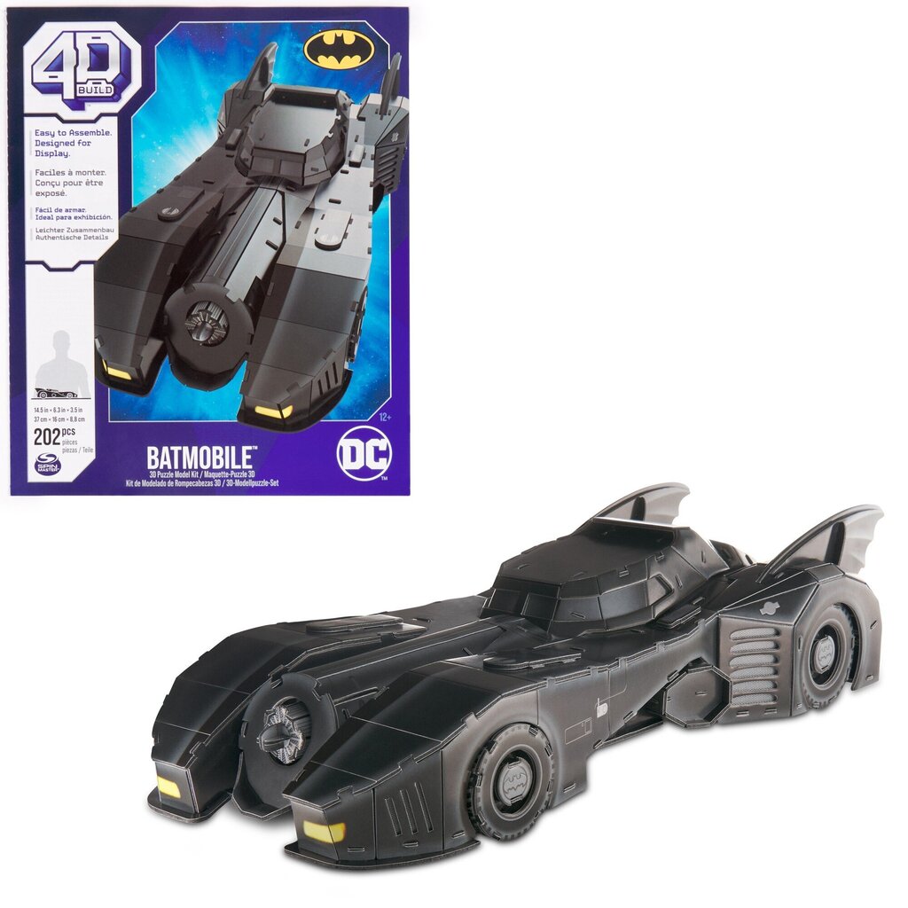 4D konstruktors Spin Master Batman Batmobile, 202 d. cena un informācija | Konstruktori | 220.lv