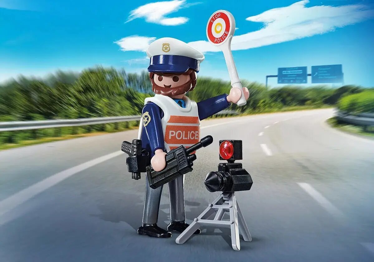 Ceļu policists Playmobil, 71201, 10 cena un informācija | Konstruktori | 220.lv