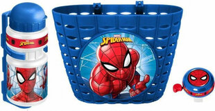 Komplekts bērnu velosipēdam Stamp Disney Spider-Man, grozs, zvaniņš, pudele цена и информация | Другие аксессуары для велосипеда | 220.lv