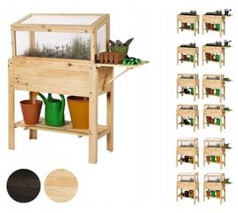 Приподнятая деревянная садовая кровать Wamar kaina ir informacija | Теплицы | 220.lv