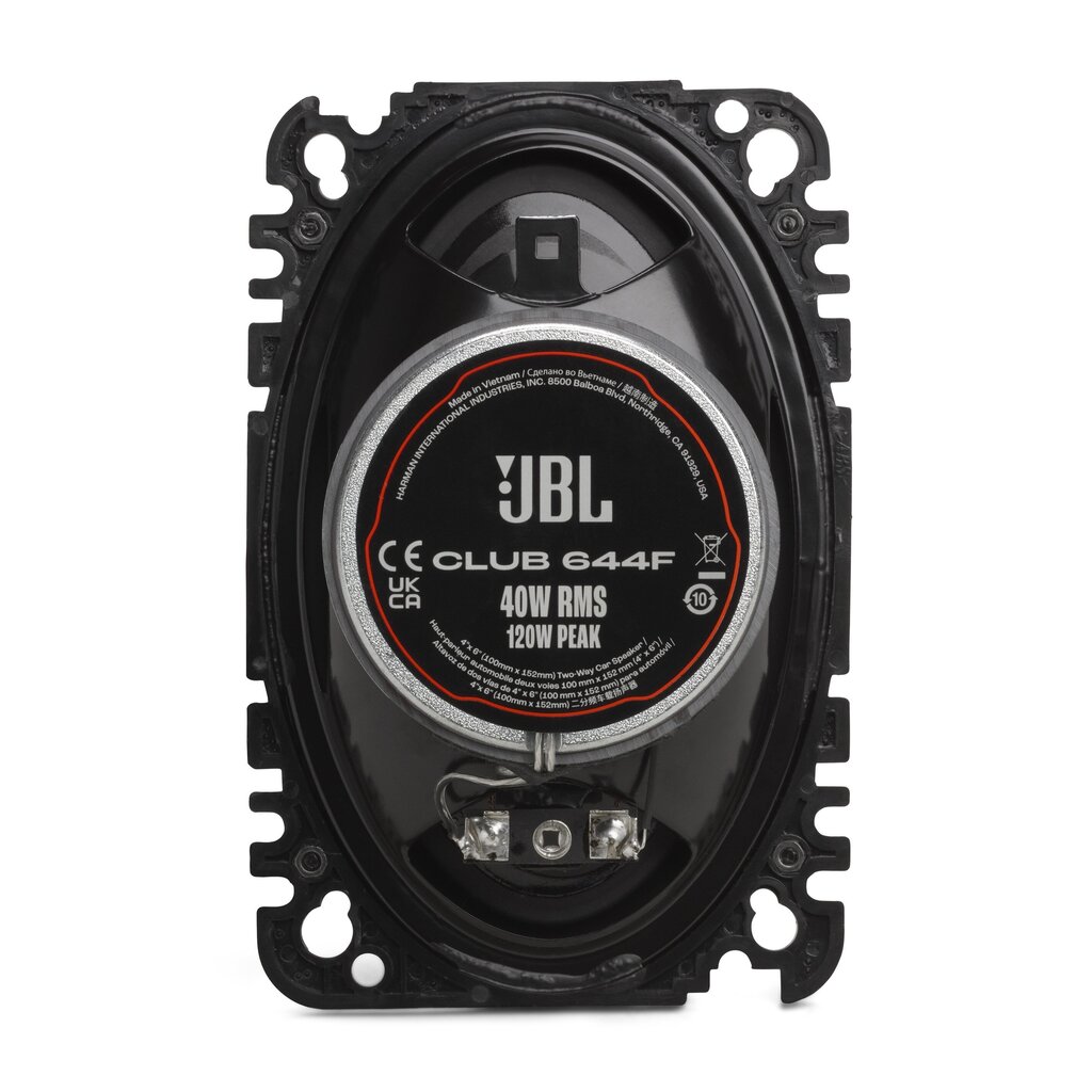 JBL Club 644F 10 cm x 15,2 cm 2 virzienu koaksiālais automašīnas skaļrunis cena un informācija | Auto akustiskās sistēmas | 220.lv