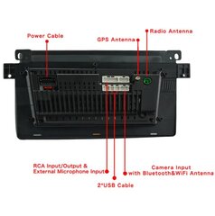 Powermax Pcmb9/2+32FT E46 цена и информация | Автомагнитолы, мультимедиа | 220.lv