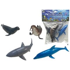 Jūras dzīvnieku figūriņu komplekts, 20,5x25x4 cm cena un informācija | Rotaļlietas zēniem | 220.lv