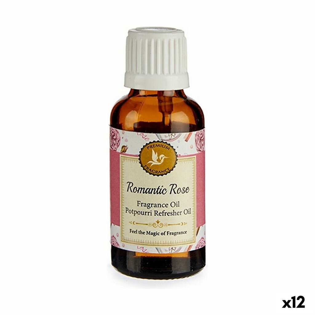 Aromātiskā eļļa Premium Fragrance Romantic Rose, 30 ml x 12 gab. цена и информация | Ēteriskās eļļas, kosmētiskās eļļas, hidrolāti | 220.lv