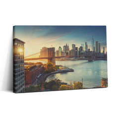 Glezna Ņujorkas Manhetenas Bruklinas tilts цена и информация | Картины | 220.lv