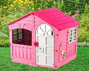 Bērnu rotaļu namiņš Fluxar home 5019, rozā, 140 cm x 111 cm x 115 cm cena un informācija | Bērnu rotaļu laukumi, mājiņas | 220.lv