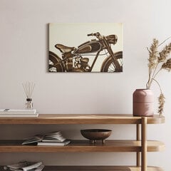 Glezna Retro sepia - vintage stila motocikls cena un informācija | Gleznas | 220.lv