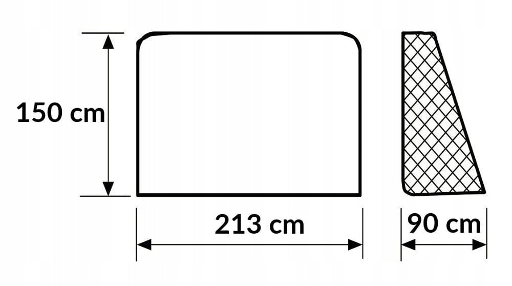 futbola vārti, Omna213x150x90 cm cena un informācija | Futbola vārti un tīkls | 220.lv