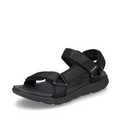 Rieker sandales vīriešiem REV 2080201241, melnas cena un informācija | Vīriešu iešļūcenes, čības, sandales | 220.lv
