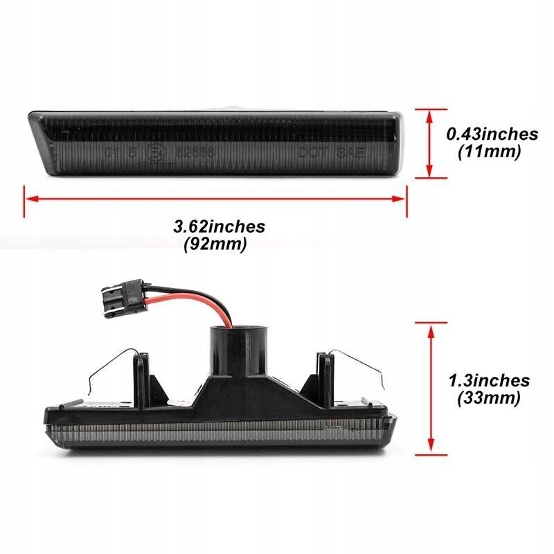 2 dinamisku LED spārnu komplekts ME Premium, Bmw E46 Coupe Cabriolet cena un informācija | Automašīnu spoguļi, restes, lukturi | 220.lv