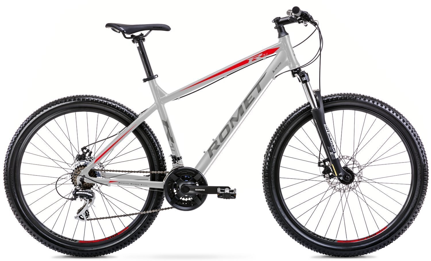 Kalnu velosipēds Romet Rambler R7.1 27.5" 2023, pelēks cena un informācija | Velosipēdi | 220.lv