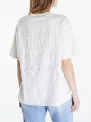 Calvin Klein Jeans T-krekls sievietēm Embroidered Slogan Boyfriend Icicle 560077515, balts cena un informācija | T-krekli sievietēm | 220.lv