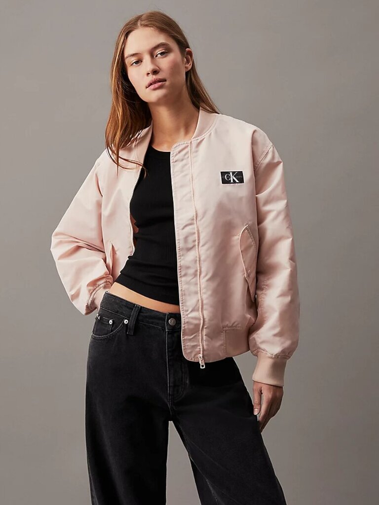 Calvin Klein Jeans virsjaka sievietēm Ul Bomber Jacket 560078074, rozā цена и информация | Sieviešu virsjakas | 220.lv