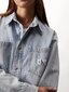 Calvin Klein Jeans krekls sievietēm Dad Denim Shirt 560077637, gaiši zils цена и информация | Blūzes, sieviešu krekli | 220.lv