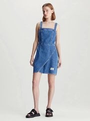 Calvin Klein Jeans sarafāns sievietēm Wrap Bodycon Dress 560077577, zils cena un informācija | Kleitas | 220.lv