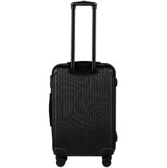 Черный чемодан CODURA среднего размера на 2 колесах цена и информация | Чемоданы, дорожные сумки | 220.lv