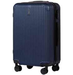 Темно-синий средний чемодан PREDATOR цена и информация | Чемоданы, дорожные сумки | 220.lv