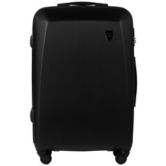 Черный чемодан для ручной клади CODURA на 2 колесах цена и информация | Чемоданы, дорожные сумки | 220.lv