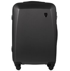 Черный чемодан для ручной клади CODURA на 2 колесах цена и информация | Чемоданы, дорожные сумки | 220.lv