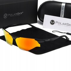 Sporta saulesbrilles PolarSky, oranžas цена и информация | Спортивные очки | 220.lv