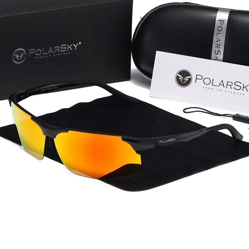 Sporta saulesbrilles PolarSky, oranžas cena un informācija | Sporta brilles | 220.lv