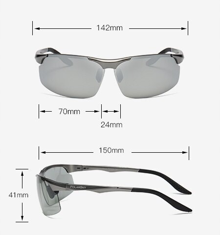 Sporta saulesbrilles PolarSky, melnas цена и информация | Sporta brilles | 220.lv