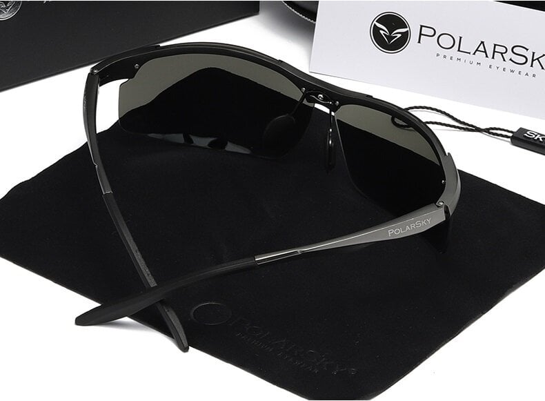 Sporta saulesbrilles PolarSky, pelēkas cena un informācija | Sporta brilles | 220.lv
