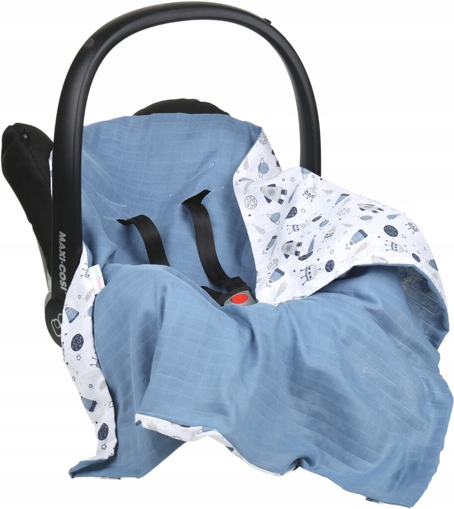 Sega autokrēsliņam Babymam, blue, 80x80 cm цена и информация | Autokrēsliņu aksesuāri | 220.lv