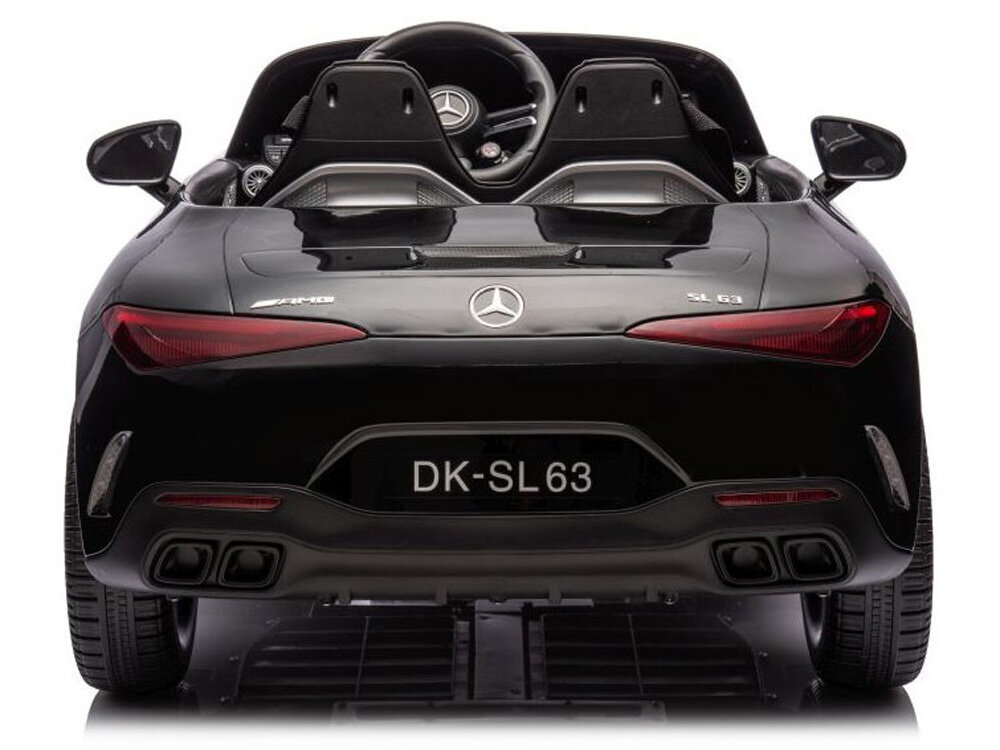 Divvietīgs bērnu elektroauto Mercedes SL 63 AMG, melns цена и информация | Bērnu elektroauto | 220.lv