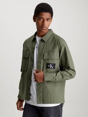 Рубашка CALVIN KLEIN JEANS Utility Overshirt Dusty Olive J30J325174LDY 560078045 цена и информация | Мужские рубашки | 220.lv