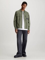 Рубашка CALVIN KLEIN JEANS Utility Overshirt Dusty Olive J30J325174LDY 560078045 цена и информация | Мужские рубашки | 220.lv