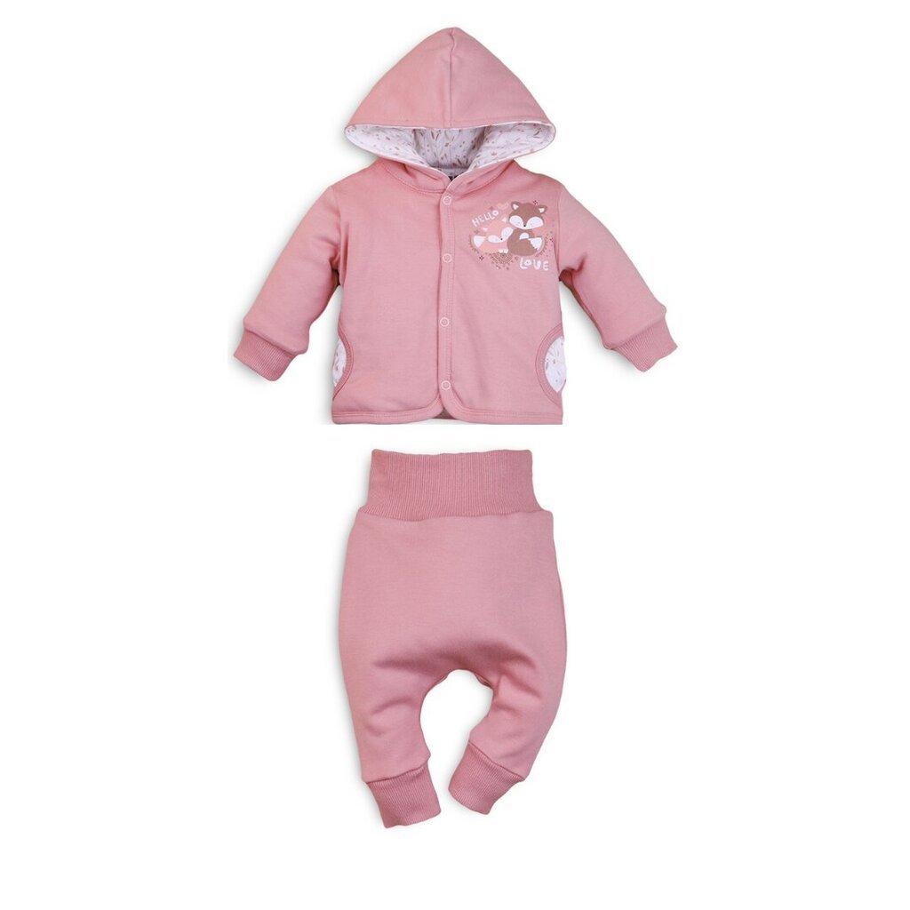 Komplekts meitenēm Nini BB-53, rozā цена и информация | Apģērbu komplekti jaundzimušajiem | 220.lv